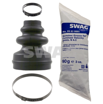 SWAG 62 92 2015 Féltengely gumiharang készlet, porvédő készlet